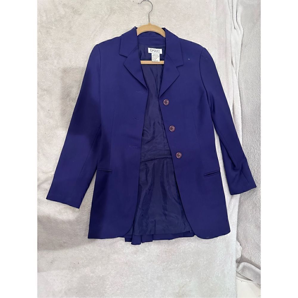 COMPLICE made in Italy women’s jacket coat size S blue
